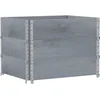 Image de vidaXL - Plantenbak - 80x60 - cm - massief - grenenhout - grijs