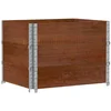 Image de vidaXL - Plantenbak - 80x60 - cm - massief - grenenhout - bruin