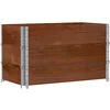 Image de vidaXL - Plantenbak - 100x50 - cm - massief - grenenhout - bruin