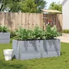 Image de vidaXL - Plantenbak - 150x50 - cm - massief - grenenhout - grijs