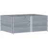 Image de vidaXL - Plantenbak - 150x100 - cm - massief - grenenhout - grijs