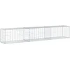 Image de vidaXL - Schanskorf - 300x50x50 - cm - gegalvaniseerd - ijzer - zilverkleurig