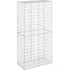 Image de vidaXL - Schanskorf - 100x50x200 - cm - gegalvaniseerd - ijzer - zilverkleurig