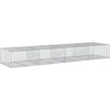 Image de vidaXL - Schanskorf - 400x100x50 - cm - gegalvaniseerd - ijzer - zilverkleurig