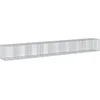 Image de vidaXL - Schanskorf - 850x100x100 - cm - gegalvaniseerd - ijzer - zilverkleurig