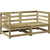 Image de vidaXL - 2-delige - Loungeset - geïmpregneerd - grenenhout