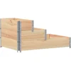 Image de vidaXL - Verhoogde - plantenbak - 3-laags - 120x80 - cm - massief - grenenhout