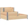 Image de vidaXL - Verhoogde - plantenbak - 3-laags - 120x80 - cm - massief - grenenhout
