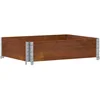 Image de vidaXL - Plantenbak - 80x60 - cm - massief - grenenhout - bruin