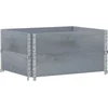 Image de vidaXL - Plantenbak - 80x60 - cm - massief - grenenhout - grijs