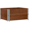 Image de vidaXL - Plantenbak - 80x60 - cm - massief - grenenhout - bruin