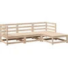 Image de vidaXL - 4-delige - Loungeset - massief - grenenhout