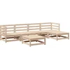 Image de vidaXL - 6-delige - Loungeset - massief - grenenhout