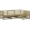 Image de vidaXL - 4-delige - Loungeset - geïmpregneerd - grenenhout