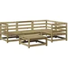 Image de vidaXL - 5-delige - Loungeset - geïmpregneerd - grenenhout