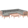 Image de vidaXL - 8-delige - Loungeset - met - kussens - massief - douglas - vurenhout