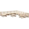 Image de vidaXL - 12-delige - Loungeset - massief - grenenhout