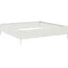 Image de vidaXL - Plantenbak - verhoogd - 100x100x26 - cm - staal - wit