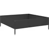 Image de vidaXL - Plantenbak - verhoogd - 100x100x33,5 - cm - staal - zwart