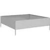 Image de vidaXL - Plantenbak - verhoogd - 100x100x33,5 - cm - gegalvaniseerd - staal