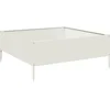 Image de vidaXL - Plantenbak - verhoogd - 100x100x41 - cm - staal - wit