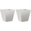 Image de vidaXL - Plantenbakken - 2 - st - 30x30x30 - cm - roestvrij - staal
