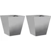 Image de vidaXL - Plantenbakken - 2 - st - 30x30x30 - cm - gegalvaniseerd - staal