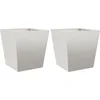 Image de vidaXL - Plantenbakken - 2 - st - 40x40x40 - cm - roestvrij - staal