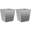 Image de vidaXL - Plantenbakken - 2 - st - 40x40x40 - cm - gegalvaniseerd - staal