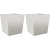 Image de vidaXL - Plantenbakken - 2 - st - 50x50x50 - cm - roestvrij - staal