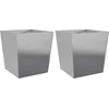 Image de vidaXL - Plantenbakken - 2 - st - 50x50x50 - cm - gegalvaniseerd - staal