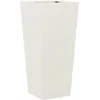 Image de vidaXL - Plantenbak - 35x35x75 - cm - staal - wit