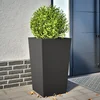 Image de vidaXL - Plantenbak - 45x45x75 - cm - staal - zwart