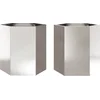 Image de vidaXL - Plantenbakken - 2 - st - zeshoek - 46x40x45 - cm - roestvrijstaal