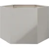 Image de vidaXL - Plantenbak - zeshoek - 69x60x45 - cm - roestvrijstaal