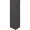 Image de vidaXL - Plantenbak - driehoek - 30x26x75 - cm - staal - zwart