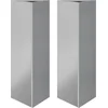 Image de vidaXL - Plantenbakken - 2 - st - driehoek - 30x26x75 - cm - gegalvaniseerd - staal