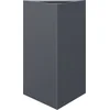 Image de vidaXL - Plantenbak - driehoek - 50x43x75 - cm - staal - antracietkleurig