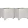Image de vidaXL - Plantenbakken - 2 - st - 30x30x30 - cm - roestvrij - staal