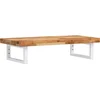 Image de vidaXL - Badkamer - wandschap - staal - en - massief - acaciahout