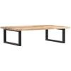 Image de vidaXL - Badkamer - wandschap - staal - en - massief - acaciahout