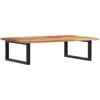 Image de vidaXL - Badkamer - wandschap - staal - en - massief - acaciahout