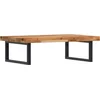 Image de vidaXL - Badkamer - wandschap - staal - en - massief - acaciahout