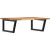 Image de vidaXL - Badkamer - wandschap - staal - en - massief - acaciahout