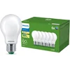 Image de Philips UltraEfficient LED lamp Mat - 60W - E27 fitting - Warmwit licht; 2700K - Ultra Efficiënt: Energielabel A - 6-pack