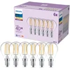 Image de Philips LED lamp transparant - 40W - E14 fitting - Warmwit licht; 2700K - 6-pack
