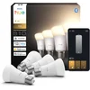 Image de Philips Hue Slimme LED A60 lamp, Warm Wit Licht, E27 Fitting, 4-pack
