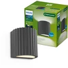 Image de Philips Zyra Wandlamp - Buitenverlichting - Schijnt in twee richtingen - Warmwit licht: 2700K - Antraciet - Aluminium - PowerShield coating - Lange levensduur