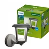 Image de Philips Nuvy Wandlamp - Buitenverlichting - Schemersensor - Warmwit licht: 2700K - Antraciet - PowerShield coating - Lange levensduur