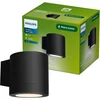Image de Philips Fylx Wandlamp - Buitenverlichting - GU10-Fitting - Weerbestendig: IP44 - Zwart - Modern design